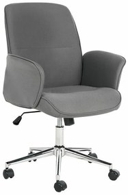 Καρέκλα γραφείου Berwyn 432, Γκρι, 93x67x53cm, 15 kg, Με μπράτσα, Με ρόδες, Μηχανισμός καρέκλας: Κλίση | Epipla1.gr