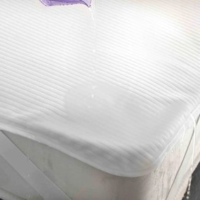 Κάλυμμα Στρώματος με Λάστιχο White Rythmos Μονό 100x220cm 100% Cotton