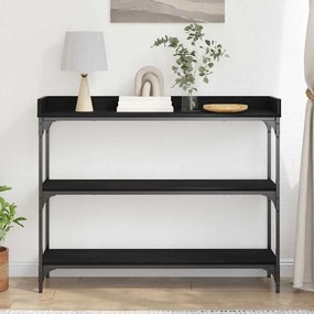 vidaXL Τραπέζι Κονσόλας Μαύρη δρυς 100 x 30 x 80 εκατοστά