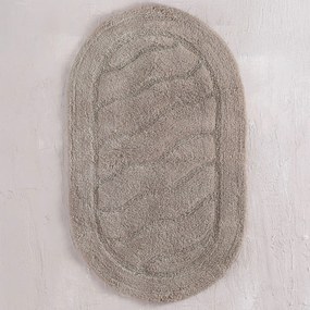 Πατάκι Μπάνιου Οβάλ (60x90) Rythmos Oval Μπεζ