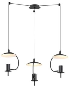 Φωτιστικό Οροφής ZM933P60B 3ΧGU10 D60XH150 Black Aca Decor Metal