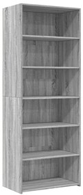 vidaXL Ντουλάπι Γκρι Sonoma 70x41x185 εκ. Επεξεργασμένο Ξύλο