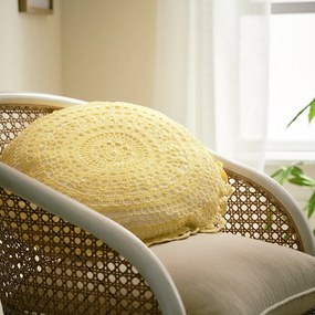 Μαξιλάρι Διακοσμητικό (Με Γέμιση) Ilesha 253 Pollen Yellow Gofis Home 43X43 100% Cotton