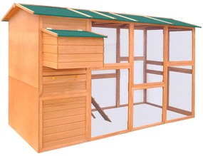 vidaXL Κοτέτσι 295 x 163 x 170 εκ. Ξύλινο