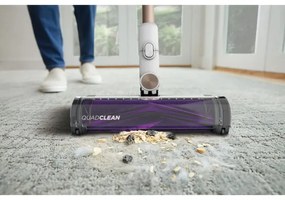 Σκούπα όρθια Shark IW3612EU, 240W, 0.42 l, 3 ρυθμίσεις, Αόρατοι αισθητήρες ανίχνευσης ρύπων, Σφραγίδα κατά των αλλεργιογόνων, LED, Λευκό/χρυσό