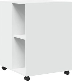 vidaXL Βοηθητικό Τραπέζι με Ρόδες Λευκό 55x60x78 εκ. Επεξεργ. Ξύλο