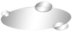 Τοίχο καθρέφτη DKD Home Decor Μαύρο Σύγχρονη Κύκλους 120 x 2 x 49 cm