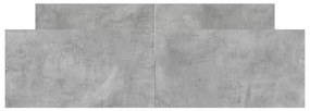 vidaXL Πλαίσιο Κρεβατιού με Κεφαλάρι/Υποπόδιο Γκρι Σκυροδεμ. 160x200εκ