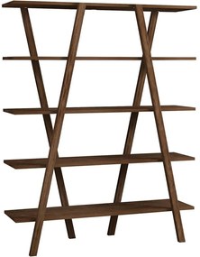 Βιβλιοθήκη Perla 835PUQ3616 115x29,5x144cm Walnut