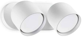 Φωτιστικό Τοίχου - Απλίκα Dodo 314136 22x8,5x11,5cm 2xGX53 15W White Ideal Lux