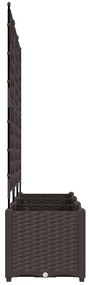 vidaXL Κηποτινάκι με Τρέλα 3 pcs Καφέ 120 x 40 x 143 εκ. PP