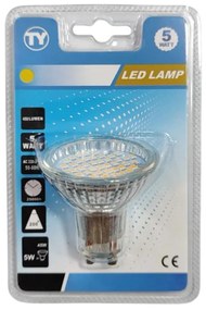 LED ΛΑΜΠΑ 5W ΘΕΡΜΟ ΦΩΣ GU10 LED-04836-LED-04836