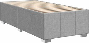 vidaXL Κρεβάτι box spring με στρώμα Ανοιχτό γκρι 80 x 200 cm Ύφασμα