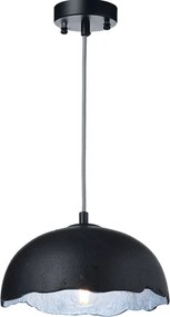 Φωτιστικό Οροφής Μονόφωτο Aca V3729251PBS Black/Silver