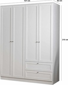 Wardrobe Terra 210 White