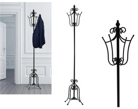 Καλόγερος Μαύρο Μέταλλο Ο28xH180cm