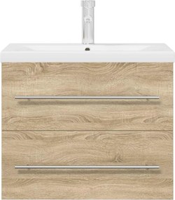 vidaXL Σετ Επίπλων Μπάνιου 2 Τεμαχίων Sonoma Δρυς Επεξεργασμένο Ξύλο