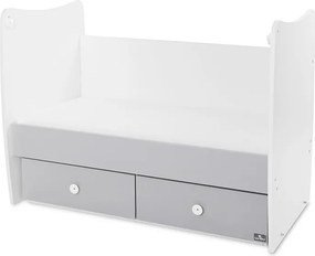 BED MATRIX NEW 60/120 WHITE/STONE GREY-2BOX
