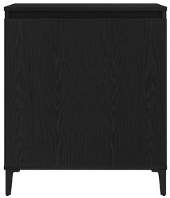 vidaXL Πλαϊνό γραφείο Μαύρο 60 x 35 x 70 cm Επεξεργασμένο ξύλο