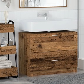 vidaXL Ντουλάπι νιπτήρα  Παλιό Ξύλο 78x37x59 εκ. Τεχνητό Ξύλο