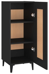 vidaXL Ντουλάπι Μαύρο 34,5 x 34 x 90 εκ. από Επεξεργασμένο Ξύλο