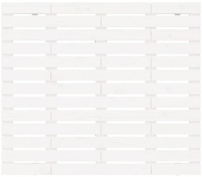 vidaXL Κεφαλάρι Τοίχου Λευκό 146x3x91,5 εκ. από Μασίφ Ξύλο Πεύκου