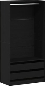 vidaXL Ντουλάπι Μαύρη Οξυά 100 x 50 x 200 cm Επεξεργασμένο ξύλο