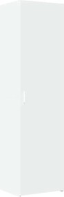 vidaXL Ντουλάπι Αποθήκευσης Στενό Λευκό 50x42,5x225 εκ. Επεξεργ. Ξύλο