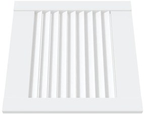 vidaXL Πορτάκια με Περσίδες 4 Τεμ. Λευκά 39,5x39,4εκ Μασίφ Ξύλο Πεύκου