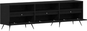 vidaXL Ντουλάπι TV 150 x 30 x 44,5 εκ. Μαύρη δρυς Επεξεργασμένο ξύλο
