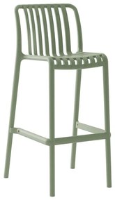 WOODWELL MODA Σκαμπό Bar Στοιβαζόμενο PP - UV Protection, Απόχρωση Πράσινο 48x47x75/102cm Ε3802,40