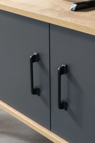 Έπιπλο Τηλεόρασης Sapphire Δρυς / Ανθρακί SOCRA 160x35x20