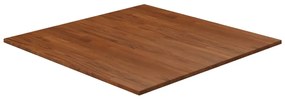vidaXL Επιφάνεια Τραπεζιού Τετράγωνη Σκ. Καφέ 80x80x1,5 εκ. Ξύλο Δρυς