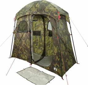 vidaXL Σκηνή Ντους 2 Ατόμων Αδιάβροχη Καμουφλάζ