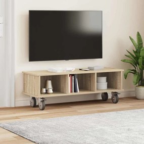 vidaXL Βάση TV Δρύς Sonoma 100 x 35 x 35 εκ Επεξεργασμένο ξύλο