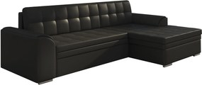 Γωνιακός καναπές Comfort-Δεξιά-Μαύρο - 270.00Χ165.00Χ80.00cm