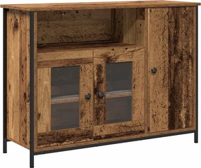 vidaXL Πλαϊνό γραφείο Παλιό ξύλο 100 x 35 x 75 εκ.