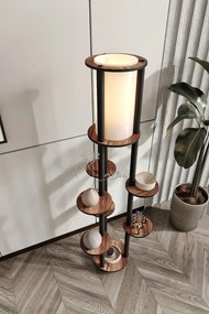 Επιδαπέδιο Φωτιστικό με 6 Ράφια 50x50x140 cm
