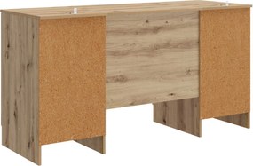 vidaXL Γραφείο Artisan Δρυς 142,5 x 50 x 75 εκ. Επεξεργασμένο Ξύλο