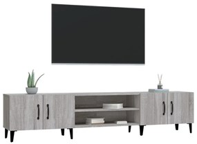 vidaXL Έπιπλο Τηλεόρασης Γκρι Sonoma 180x31,5x40 εκ. από Επεξεργ. Ξύλο