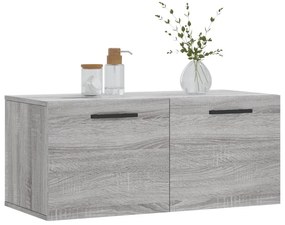 vidaXL Ντουλάπι Τοίχου Γκρι Sonoma 80x36,5x35 εκ. Επεξεργασμένο Ξύλο