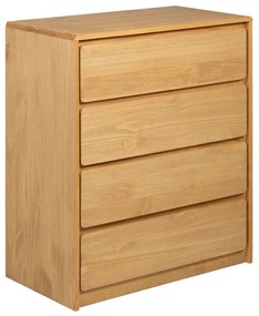 vidaXL Συρταριέρα SAUDA Χρώμα Δρυός 76,5x39x91 εκ. Μασίφ Ξύλο Πεύκου