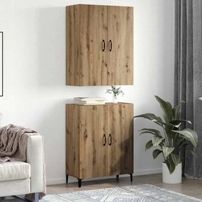 vidaXL Highboard 2 pcs Artisan Oak Επεξεργασμένο ξύλο