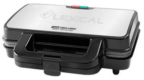 Lexical LSM-2520 Τοστιέρα με Αποσπώμενες Πλάκες Με Ραβδώσεις για 2 Τοστ 1000W