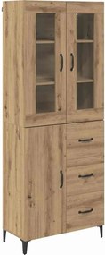 vidaXL Highboard Artisan Oak 69,5 x 34 x 180 εκ. Επεξεργασμένο ξύλο