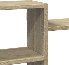 vidaXL Ραφιέρα Τοίχου Sonoma Δρυς 129x18x42 εκ. από Επεξεργ. Ξύλο