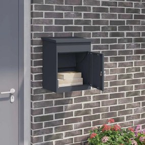 vidaXL Θυρίδα Πακέτων Ανθρακί 44 x 35 x 59 εκατοστά Ατσάλι