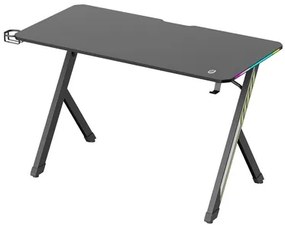POWERTECH gaming γραφείο PT-1498 με RGB φωτισμό, 120x60x75cm, μαύρο