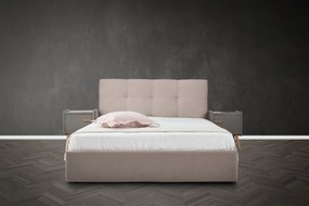 Επενδυμένο Κρεβάτι Famous-Gkri Anoixto-150 x 200-Με μηχανισμό ανύψωσης