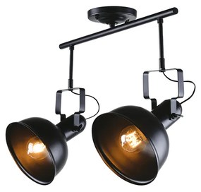 Φωτιστικό Επίτοιχο Aca EG167072CB RIVIERA Μαύρο Ματ (Black Mat)